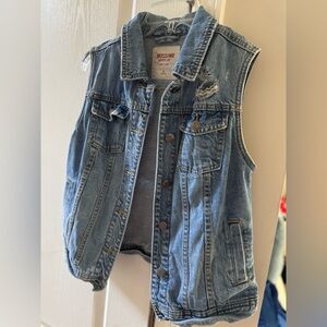 Mossimo Supply Co. Blue Denim Vest